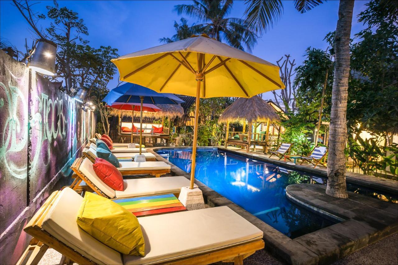Woodstock Gili - Garden And Bungalows Hotel Gili Trawangan Buitenkant foto